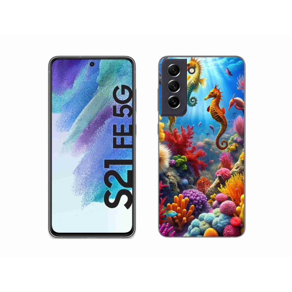 Gélový kryt mmCase na Samsung Galaxy S21 FE - morský svet 3