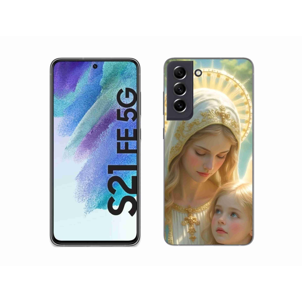 Gélový kryt mmCase na Samsung Galaxy S21 FE - náboženský motív 2