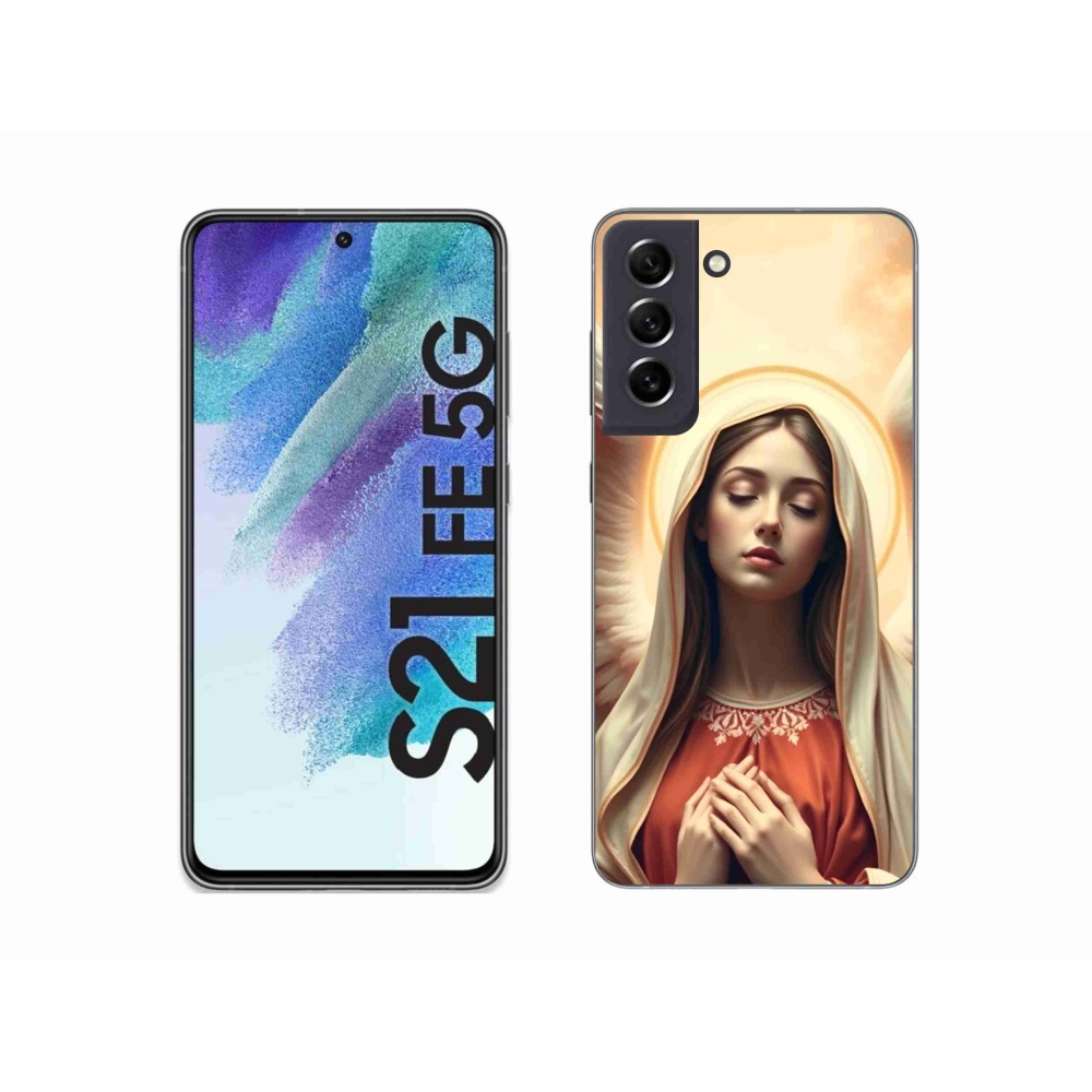 Gélový kryt mmCase na Samsung Galaxy S21 FE - náboženský motív