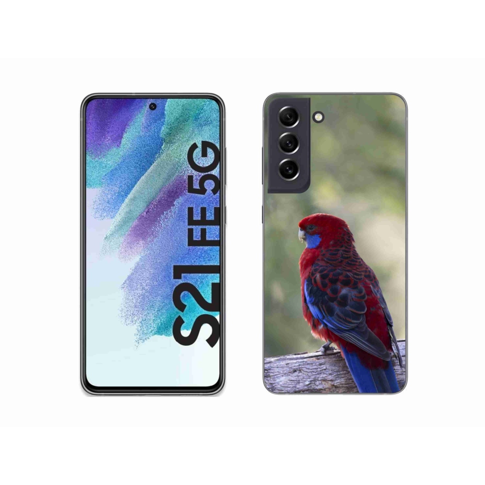 Gélový kryt mmCase na Samsung Galaxy S21 FE - papagáj rosela