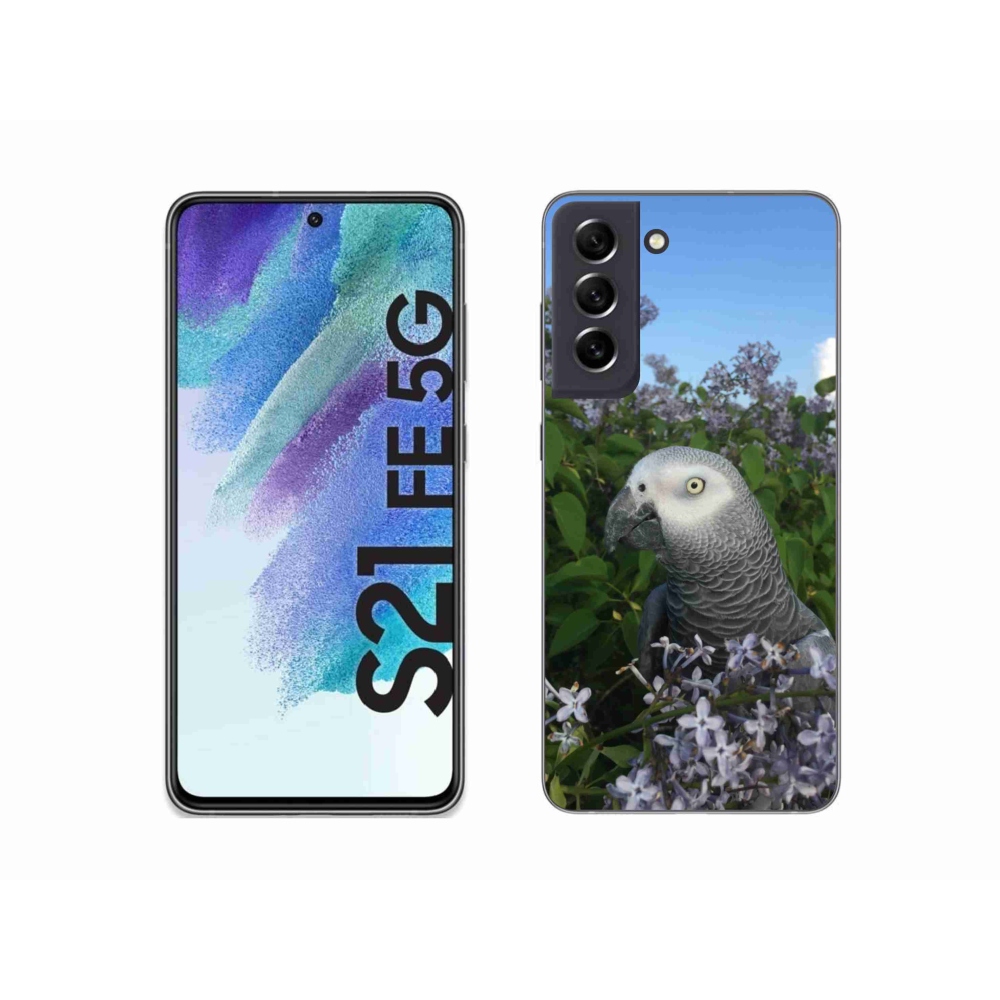 Gélový kryt mmCase na Samsung Galaxy S21 FE - papagáj žako