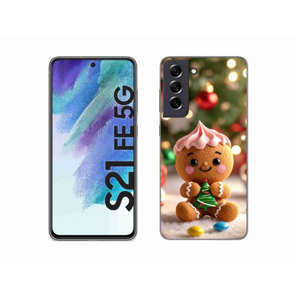 Gélový kryt mmCase na Samsung Galaxy S21 FE - perníček