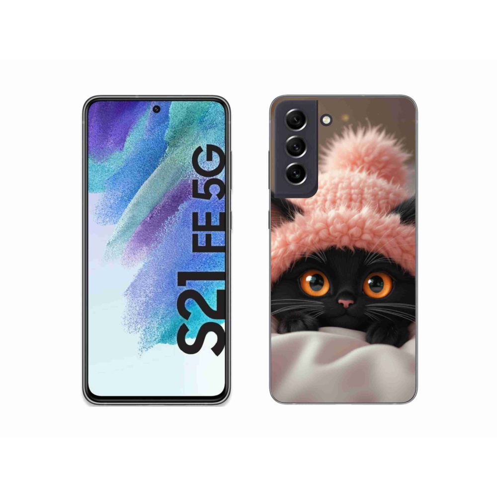 Gélový kryt mmCase na Samsung Galaxy S21 FE - roztomilé mačiatko 7