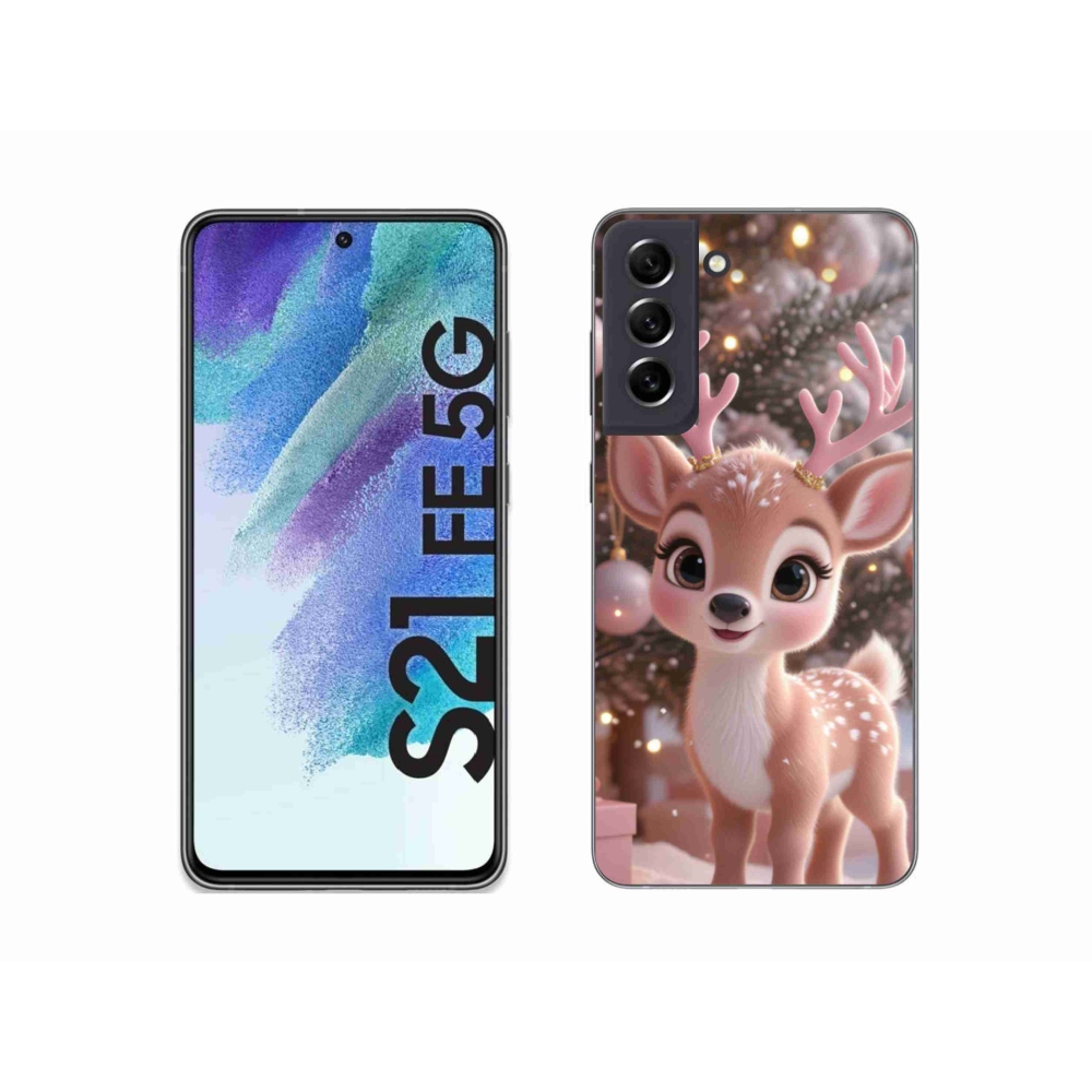 Gélový kryt mmCase na Samsung Galaxy S21 FE - roztomilý sob