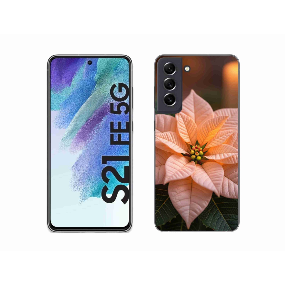 Gélový kryt mmCase na Samsung Galaxy S21 FE - vianočná hviezda