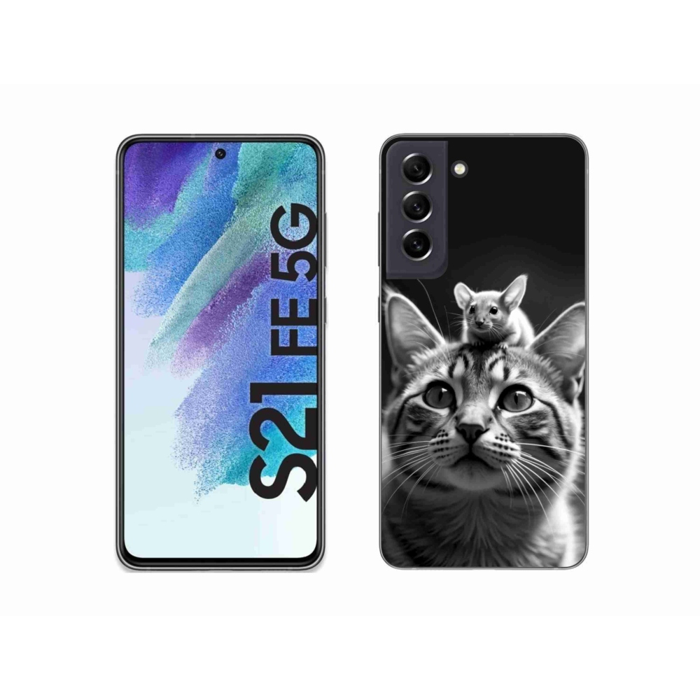 Gélový kryt mmCase na Samsung Galaxy S21 FE - zvieracie priateľstvo 2