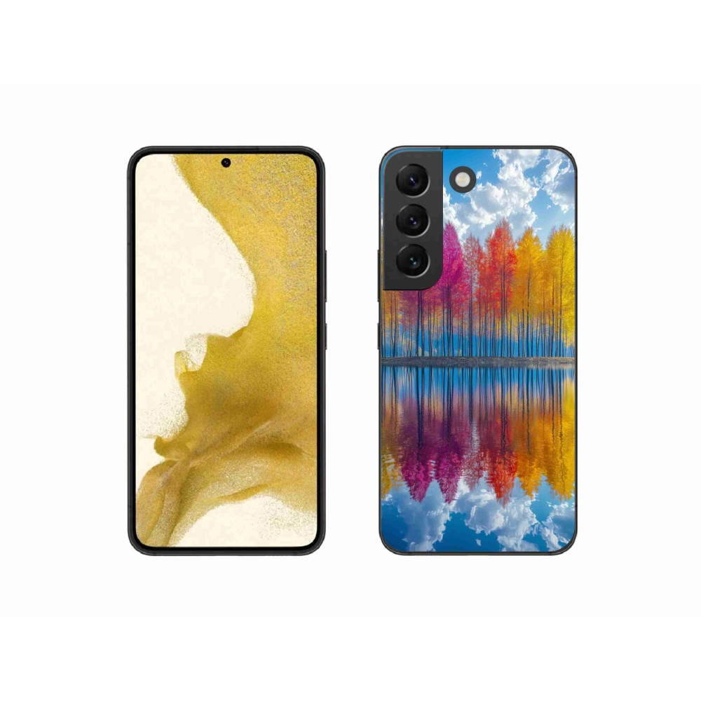 Gélový kryt mmCase na Samsung Galaxy S22 5G - farebné stromy