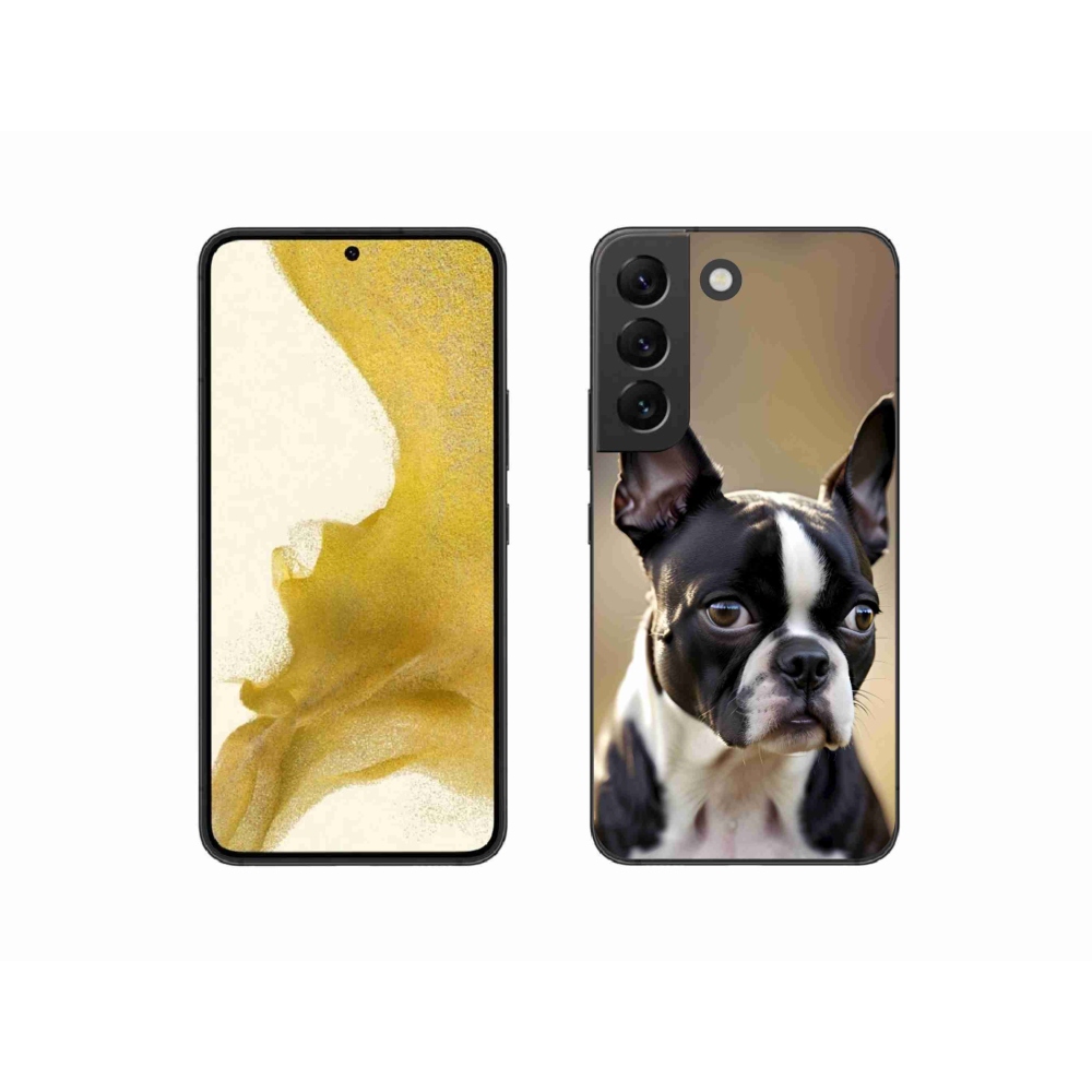 Gélový kryt mmCase na Samsung Galaxy S22 5G - bostonský teriér