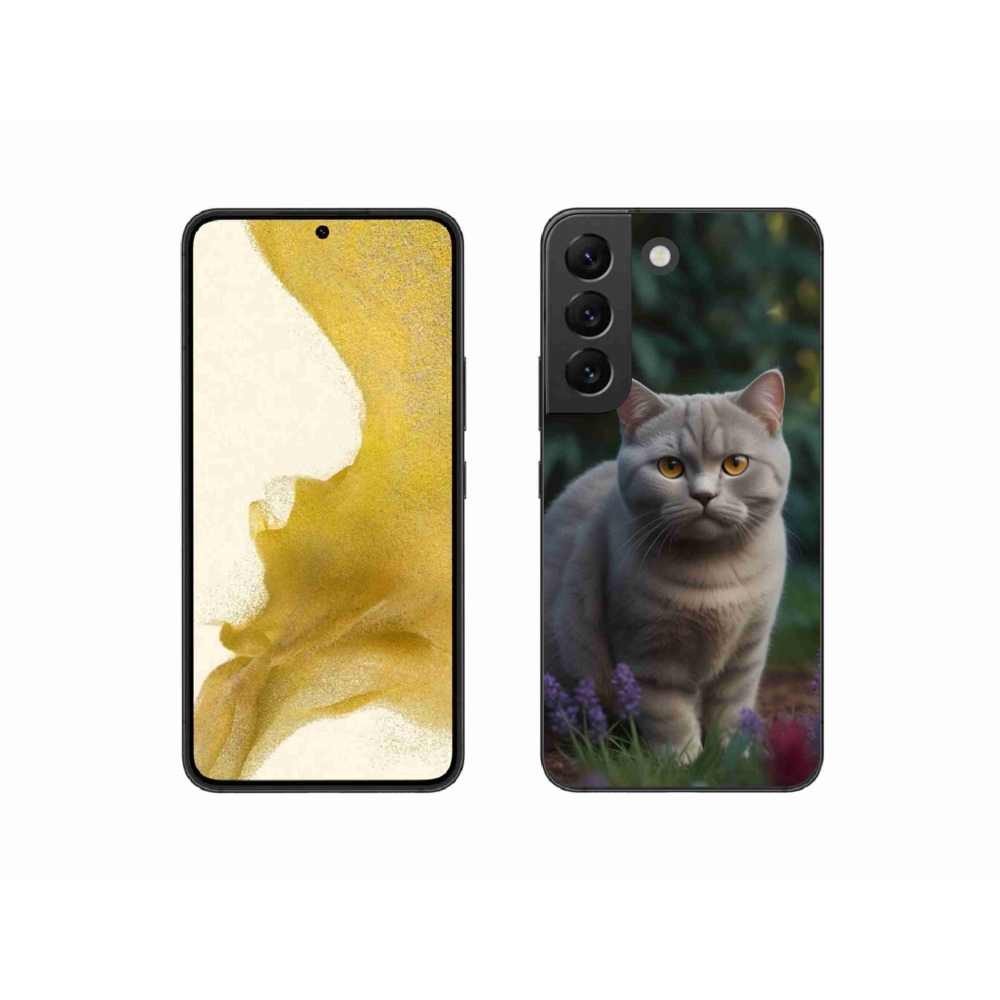 Gélový kryt mmCase na Samsung Galaxy S22 5G - britská mačka