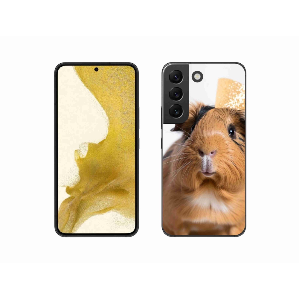 Gélový kryt mmCase na Samsung Galaxy S22 5G - hnedé morča