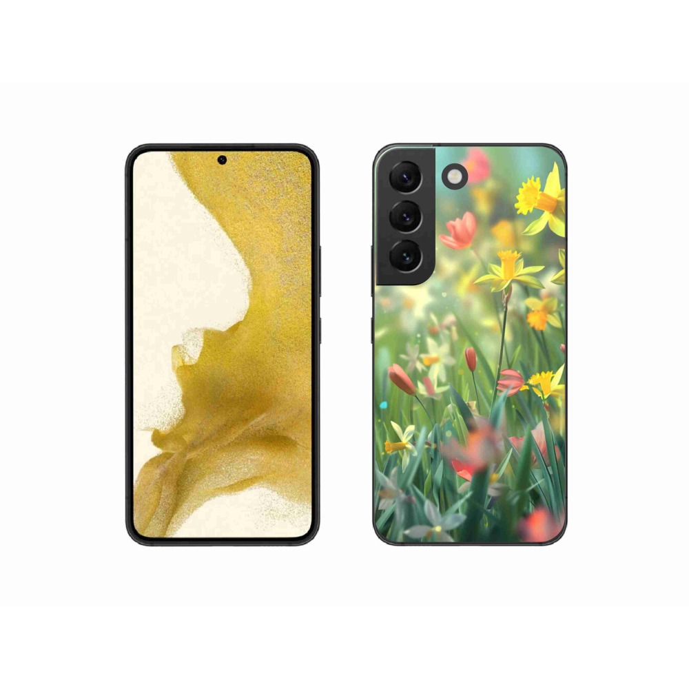 Gélový kryt mmCase na Samsung Galaxy S22 5G - jarné kvety