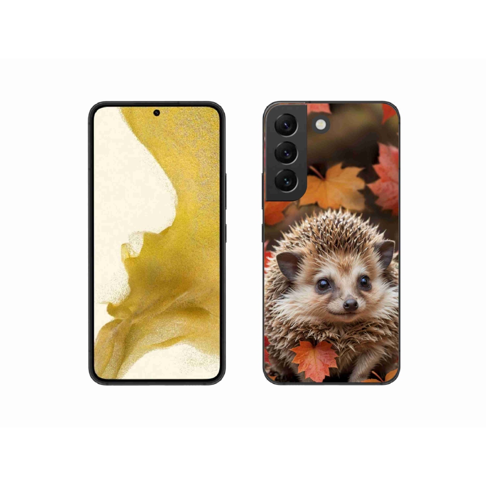 Gélový kryt mmCase na Samsung Galaxy S22 5G - ježko v lístia