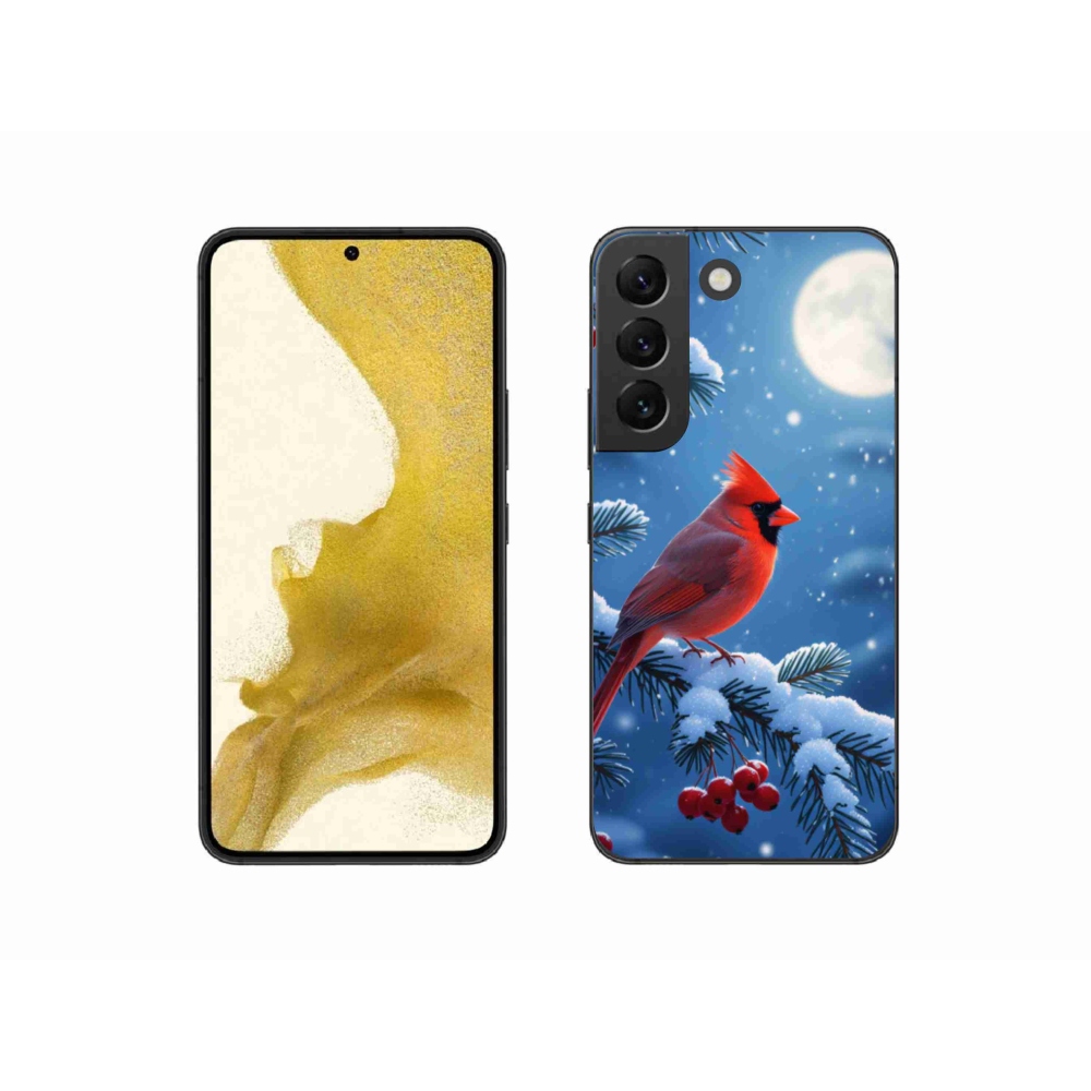 Gélový kryt mmCase na Samsung Galaxy S22 5G - kardinál červený