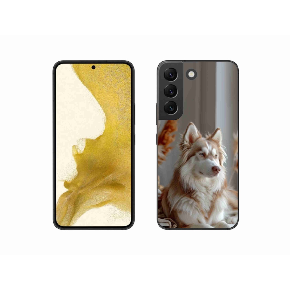 Gélový kryt mmCase na Samsung Galaxy S22 5G - pokojný sibírsky husky