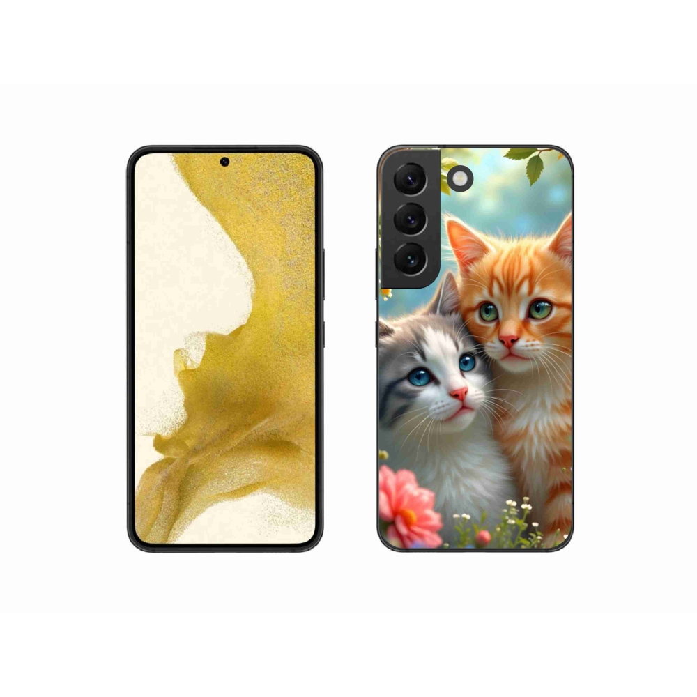 Gélový kryt mmCase na Samsung Galaxy S22 5G - mačacia láska 2