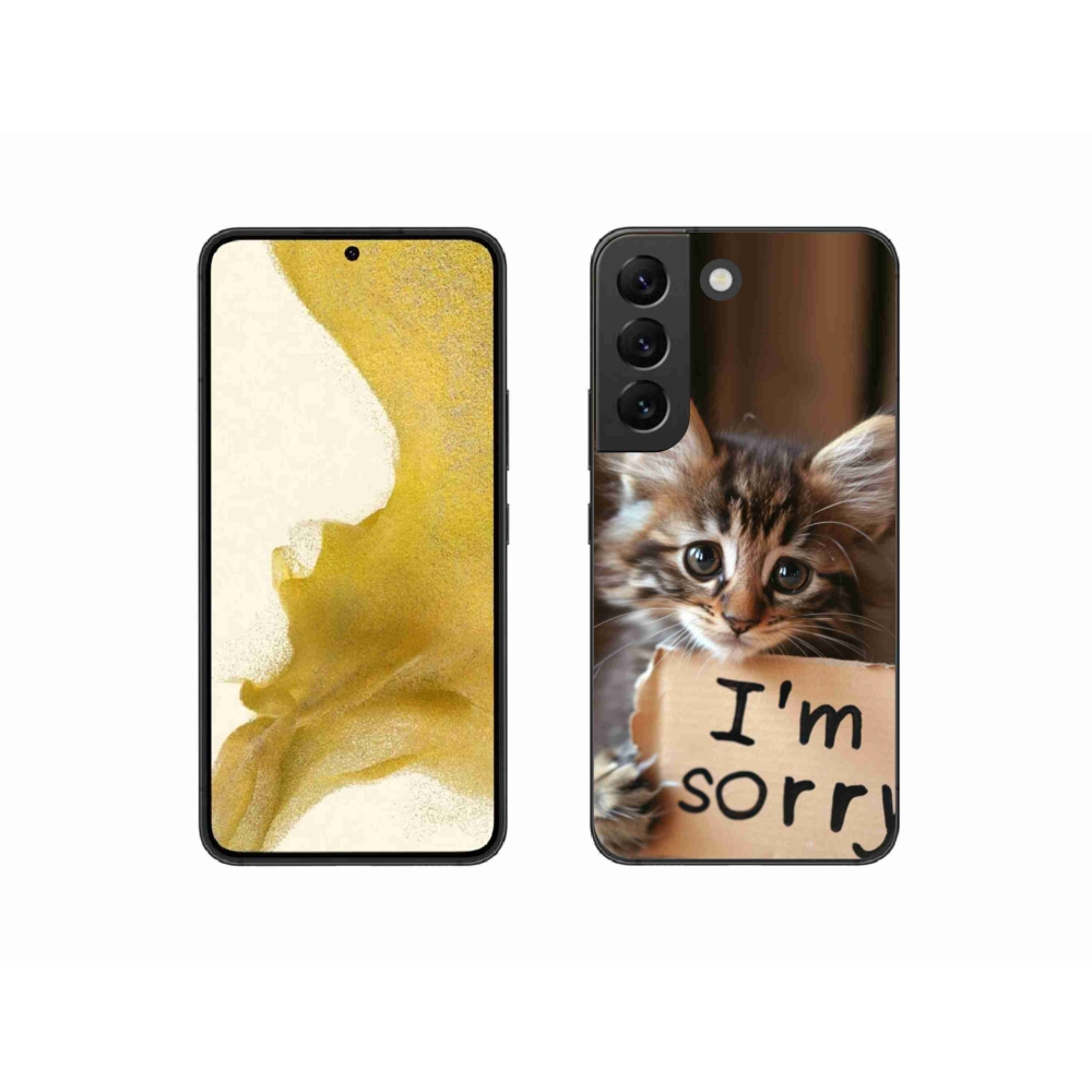 Gélový kryt mmCase na Samsung Galaxy S22 5G - mačacie ospravedlnenie