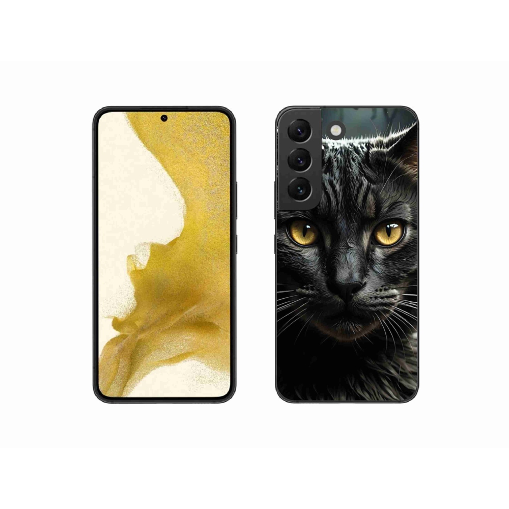 Gélový kryt mmCase na Samsung Galaxy S22 5G - mačacie pohľad 3