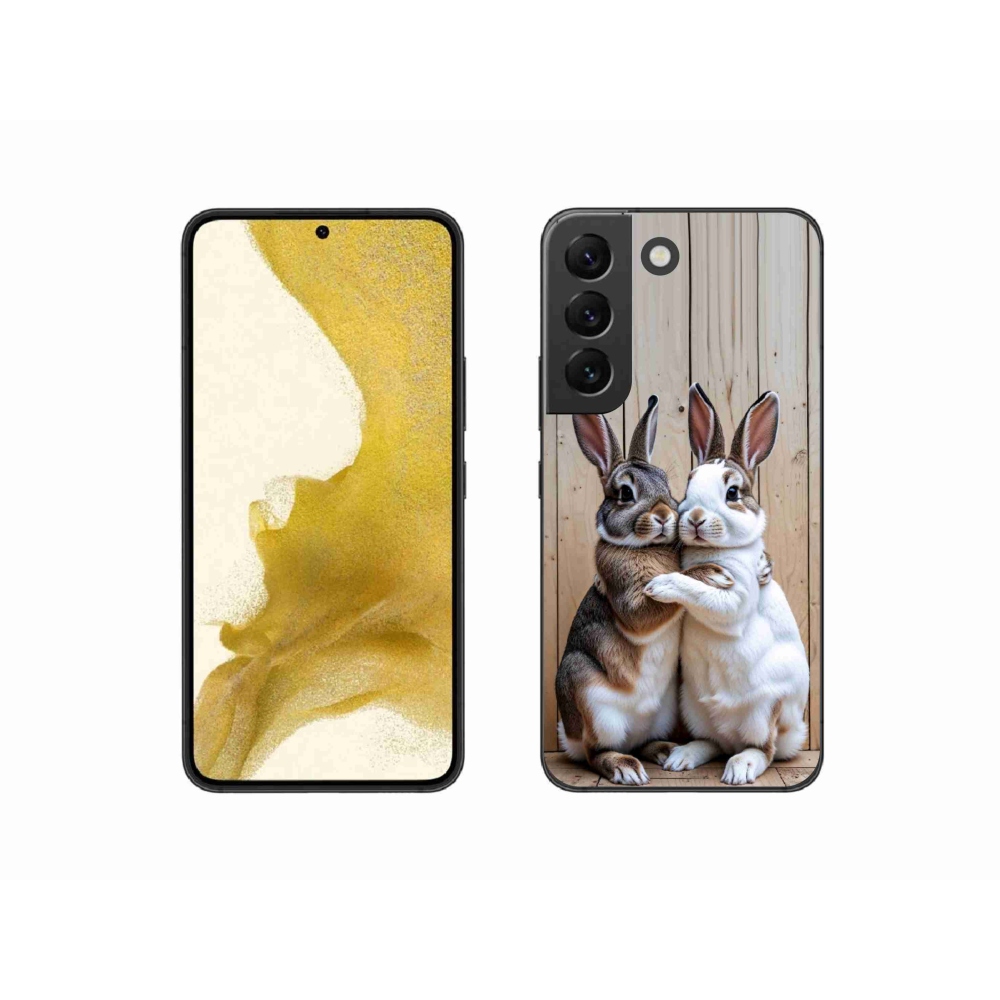 Gélový kryt mmCase na Samsung Galaxy S22 5G - králičie pár