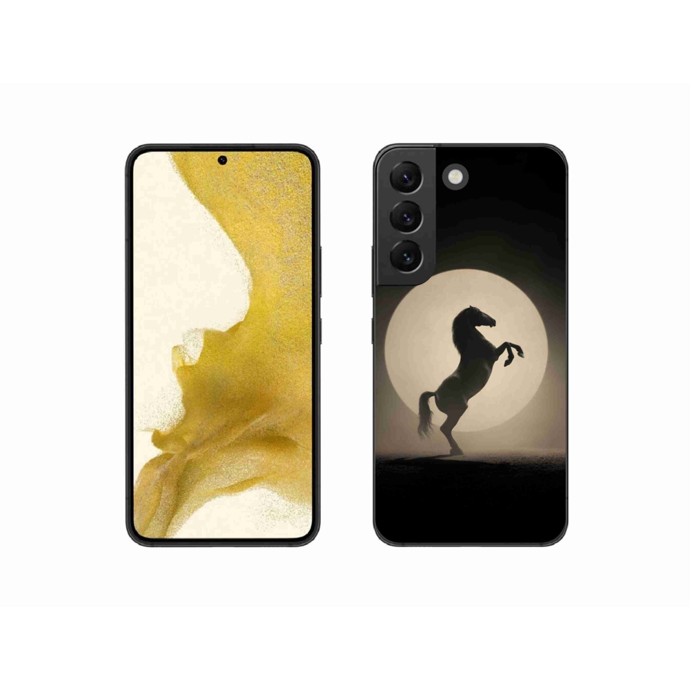 Gélový kryt mmCase na Samsung Galaxy S22 5G - kôň v siluete