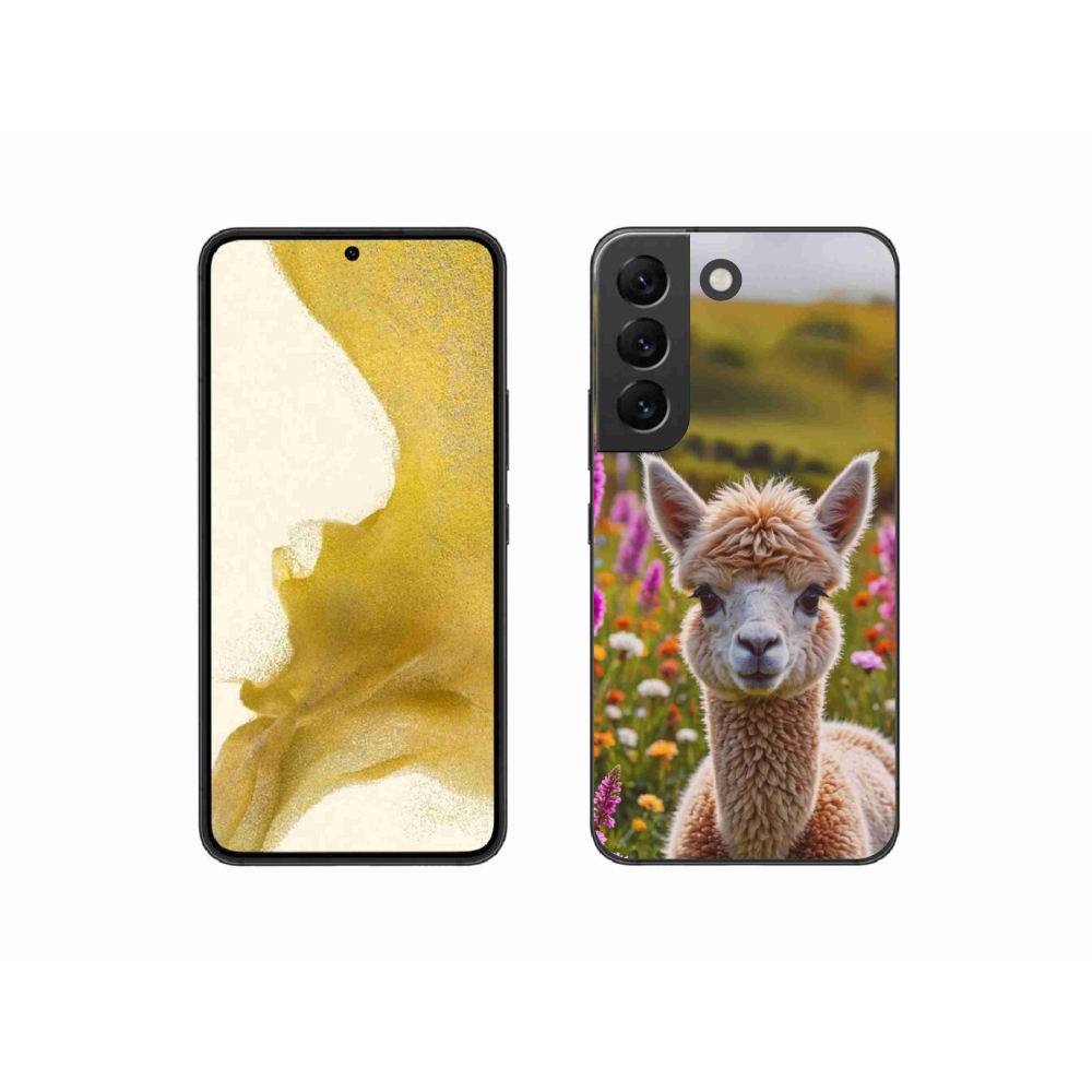 Gélový kryt mmCase na Samsung Galaxy S22 5G - lama na lúke