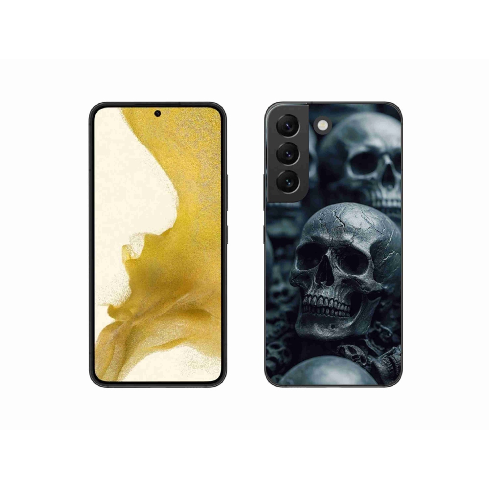 Gélový kryt mmCase na Samsung Galaxy S22 5G - lebka 2