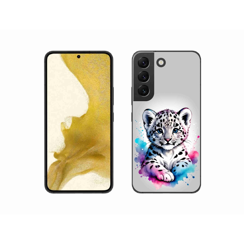 Gélový kryt mmCase na Samsung Galaxy S22 5G - leopardej mláďa
