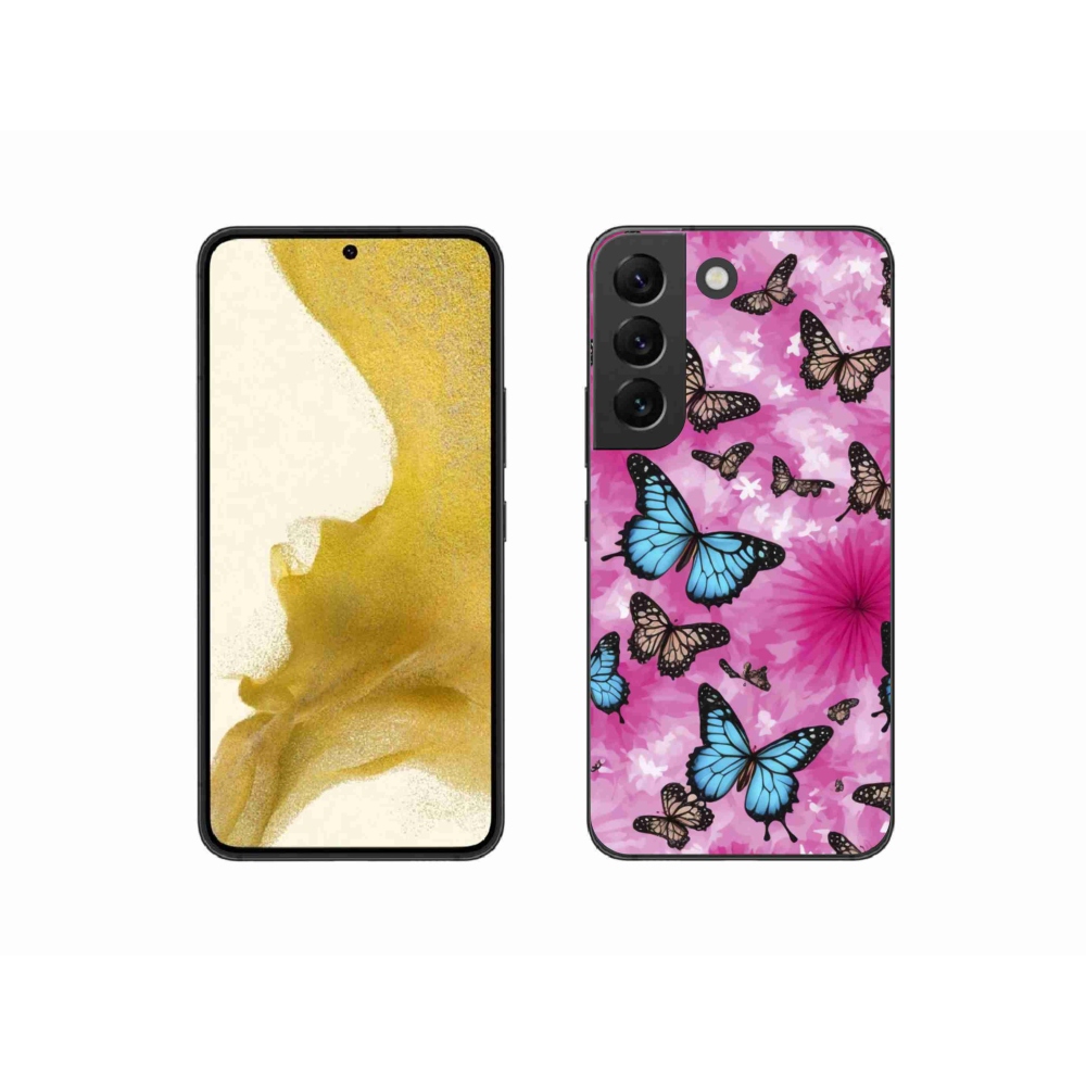 Gélový kryt mmCase na Samsung Galaxy S22 5G - motýlia záhrada