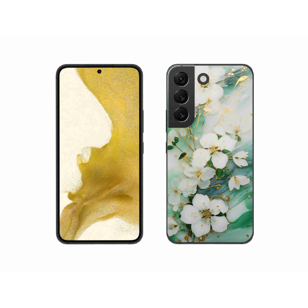 Gélový kryt mmCase na Samsung Galaxy S22 5G - nežné kvety