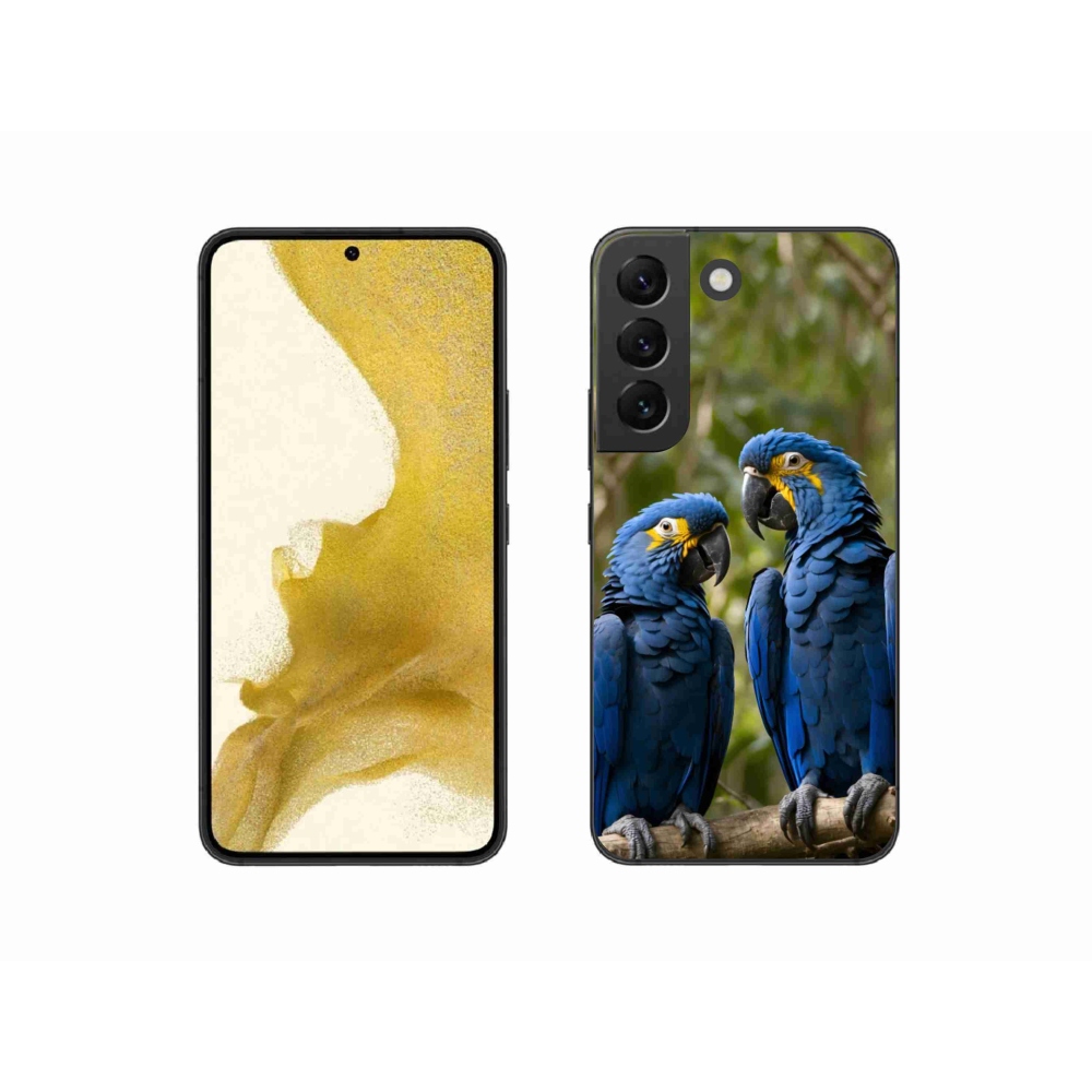 Gélový kryt mmCase na Samsung Galaxy S22 5G - papagájové duo