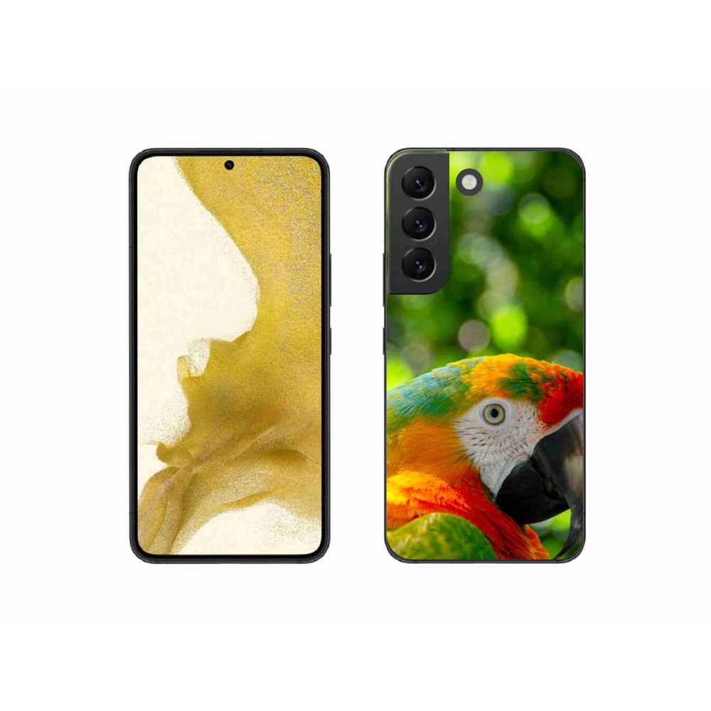Gélový kryt mmCase na Samsung Galaxy S22 5G - papagáj ara 3