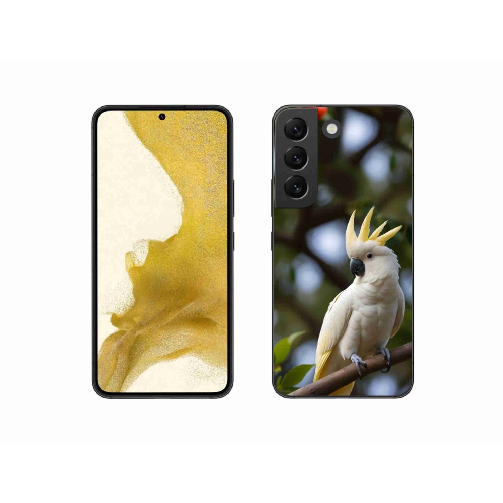 Gélový kryt mmCase na Samsung Galaxy S22 5G - papagáj kakadu 3