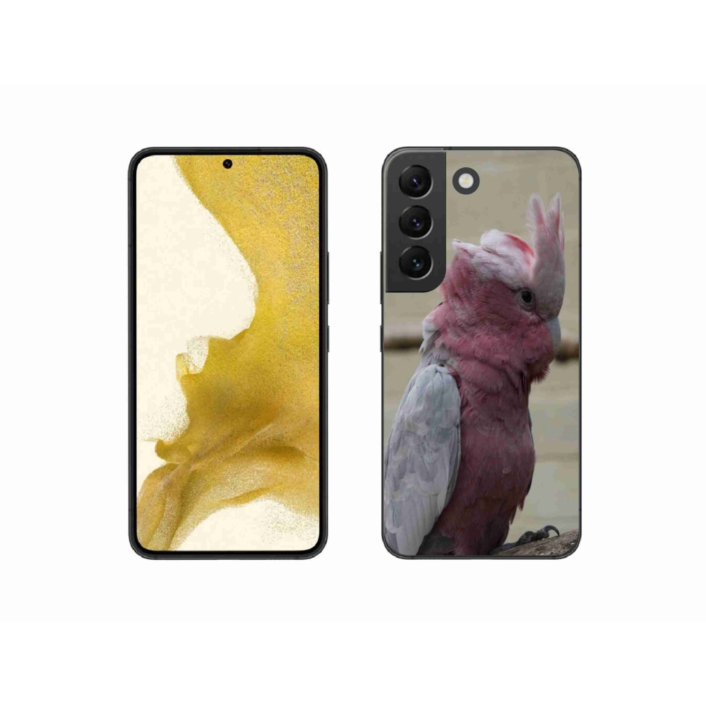 Gélový kryt mmCase na Samsung Galaxy S22 5G - papagáj kakadu ružový