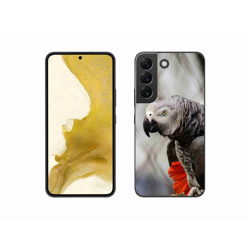 Gélový kryt mmCase na Samsung Galaxy S22 5G - papagáj žako 3