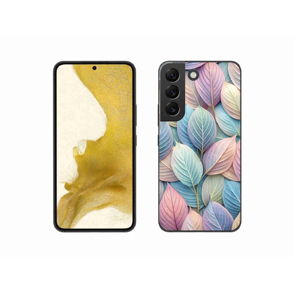 Gélový kryt mmCase na Samsung Galaxy S22 5G - pastelové listy