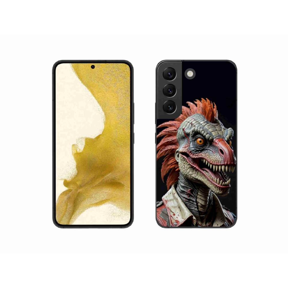 Gélový kryt mmCase na Samsung Galaxy S22 5G - punk dinosaurus