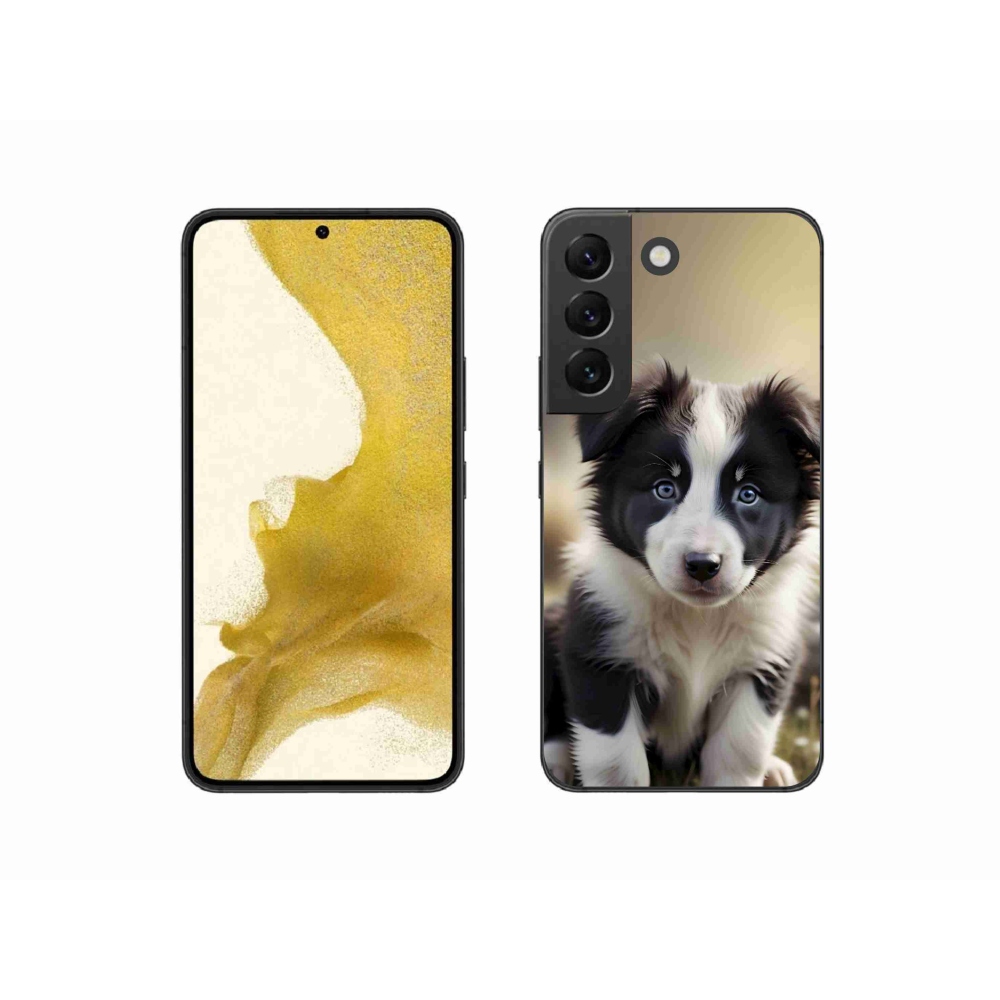 Gélový kryt mmCase na Samsung Galaxy S22 5G - roztomilá border kólia