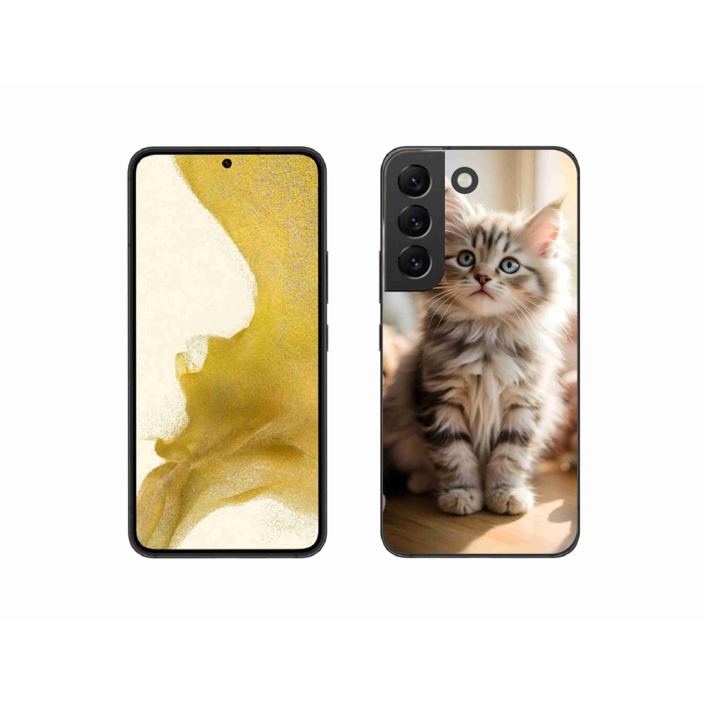 Gélový kryt mmCase na Samsung Galaxy S22 5G - roztomilé mačiatko 10