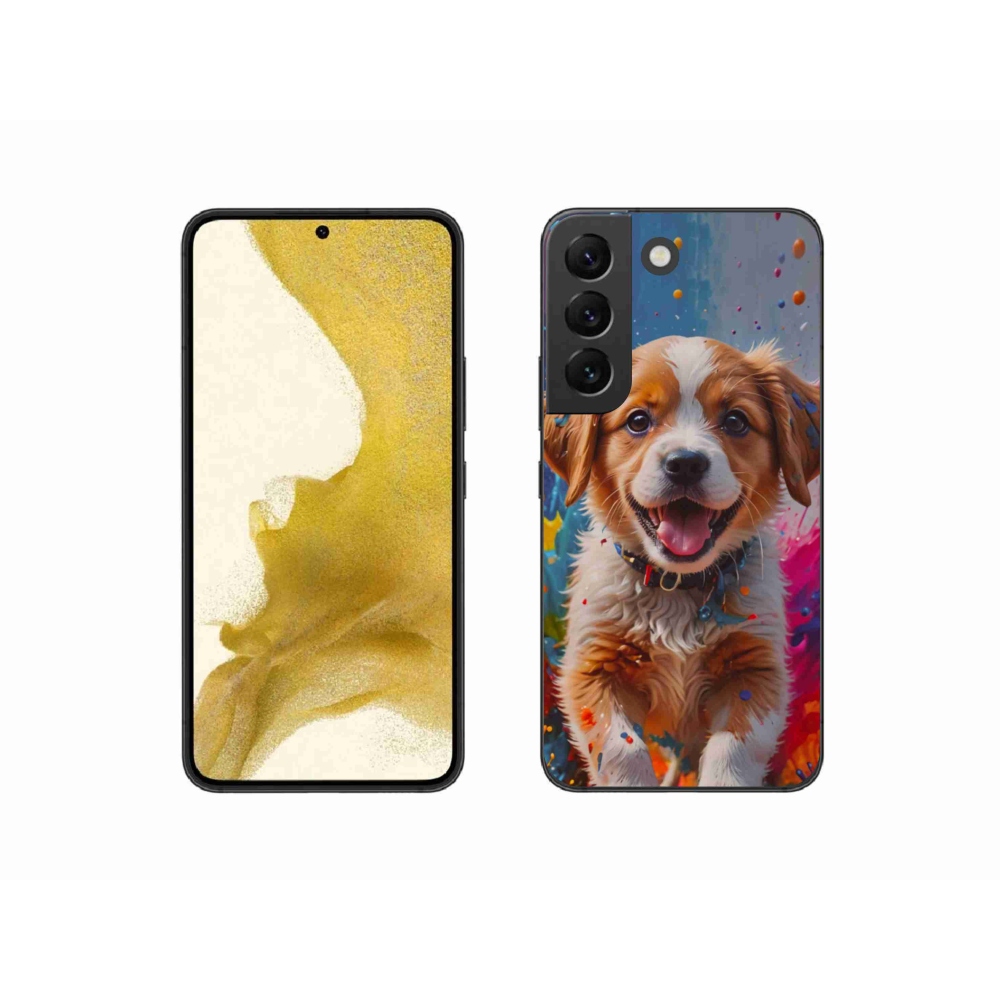 Gélový kryt mmCase na Samsung Galaxy S22 5G - roztomilé šteňa 3