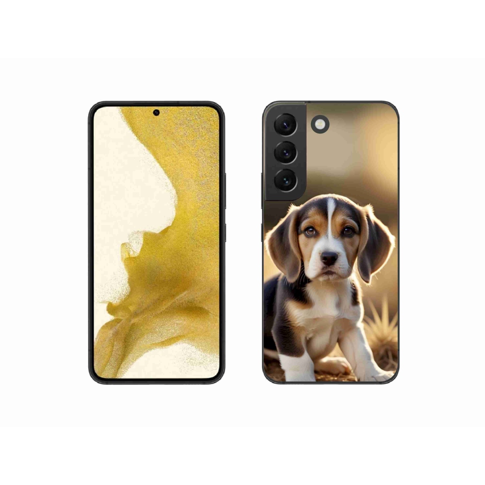 Gélový kryt mmCase na Samsung Galaxy S22 5G - roztomilý bígl