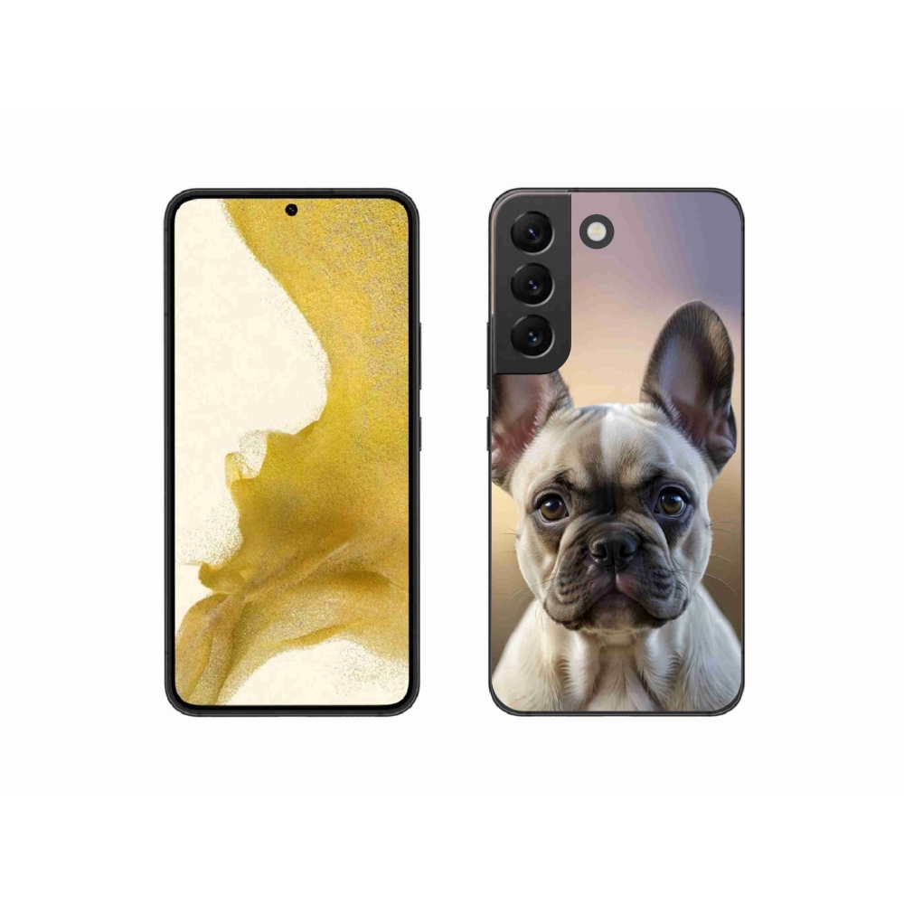 Gélový kryt mmCase na Samsung Galaxy S22 5G - roztomilý francúzsky buldoček