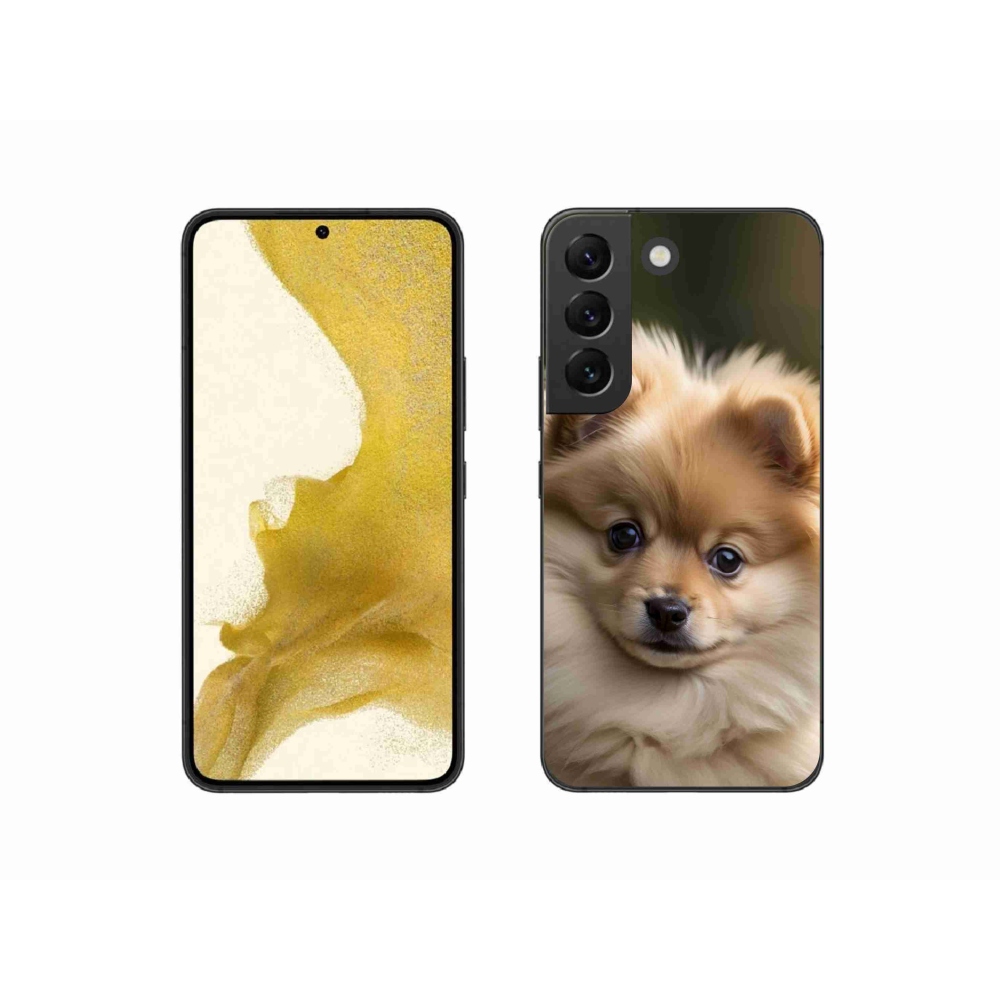 Gélový kryt mmCase na Samsung Galaxy S22 5G - roztomilý pomeranian 2