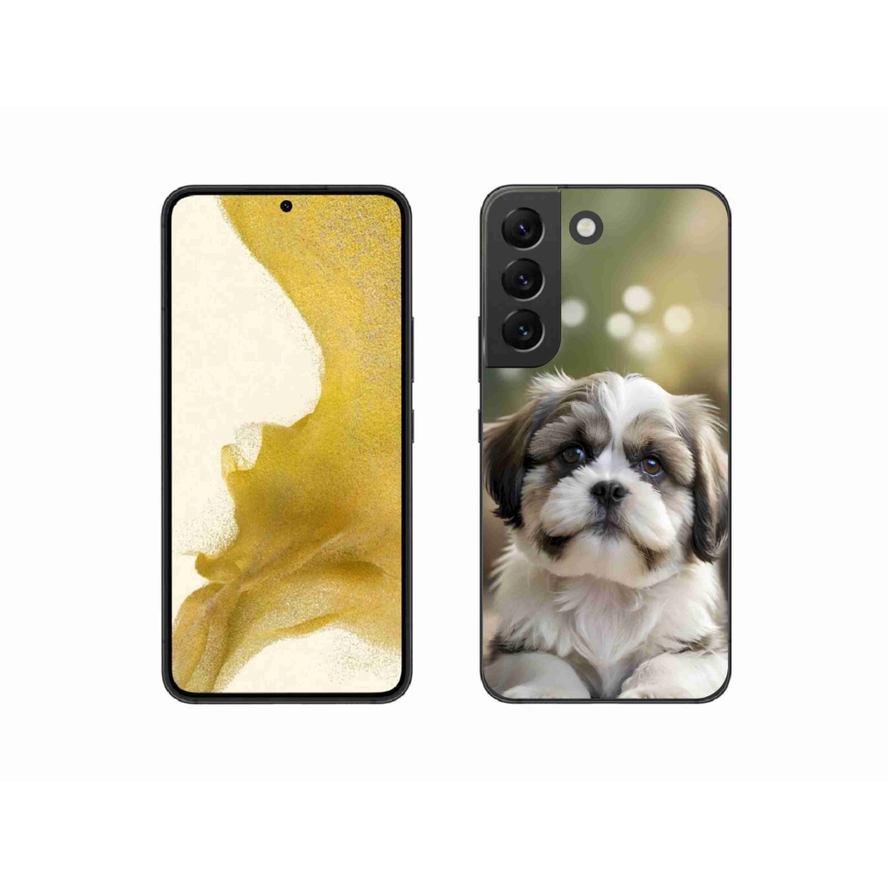 Gélový kryt mmCase na Samsung Galaxy S22 5G - roztomilý shih-tzu