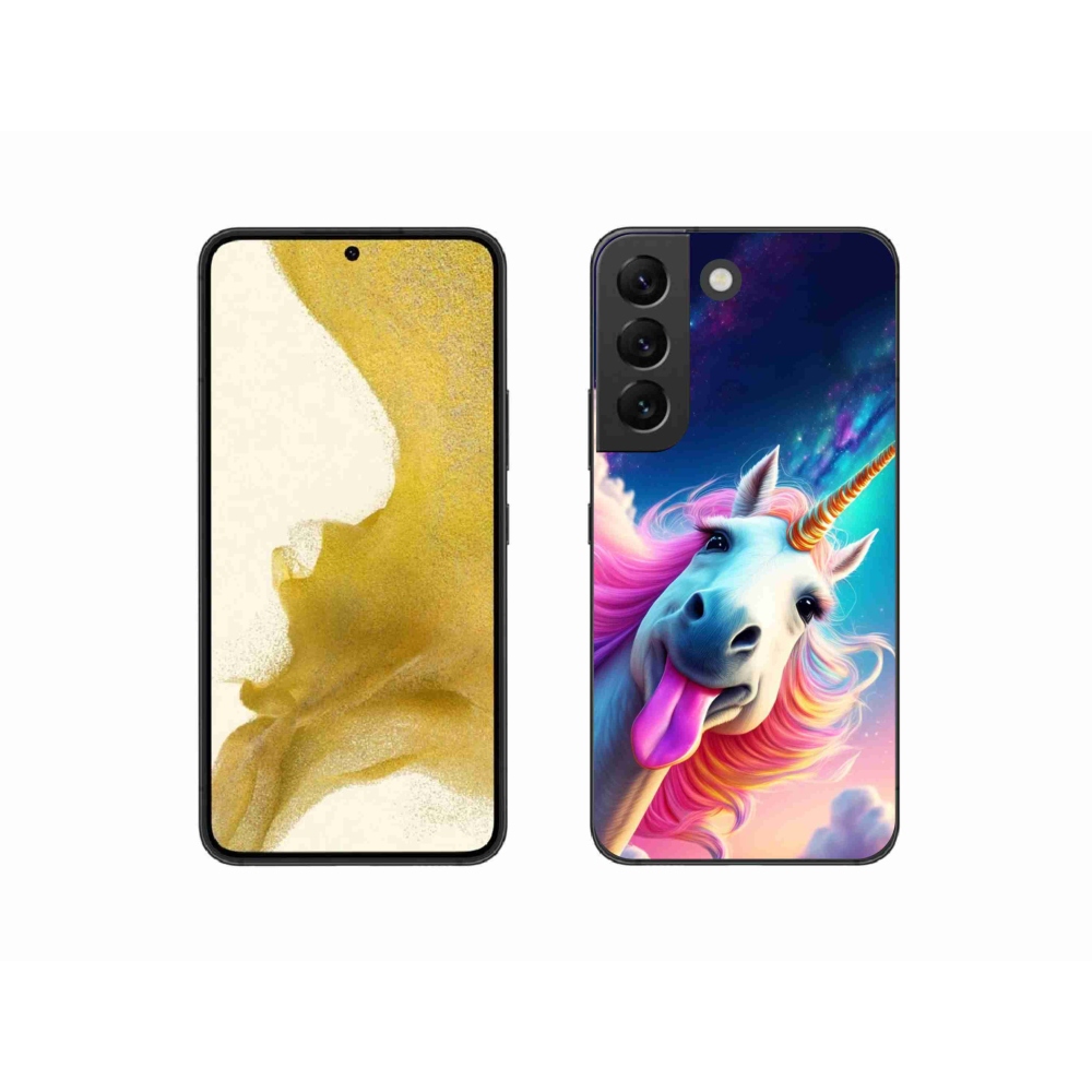 Gélový kryt mmCase na Samsung Galaxy S22 5G - šialený jednorožec