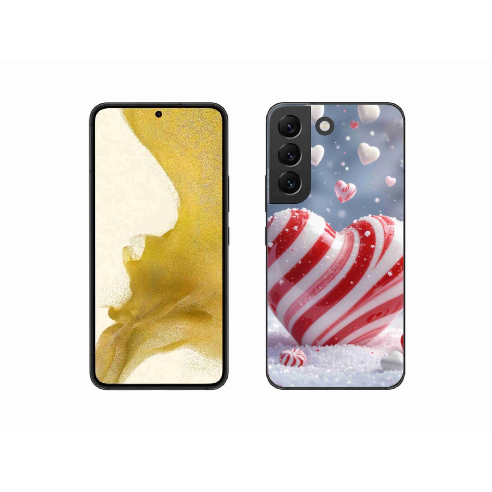 Gélový kryt mmCase na Samsung Galaxy S22 5G - sladké srdce