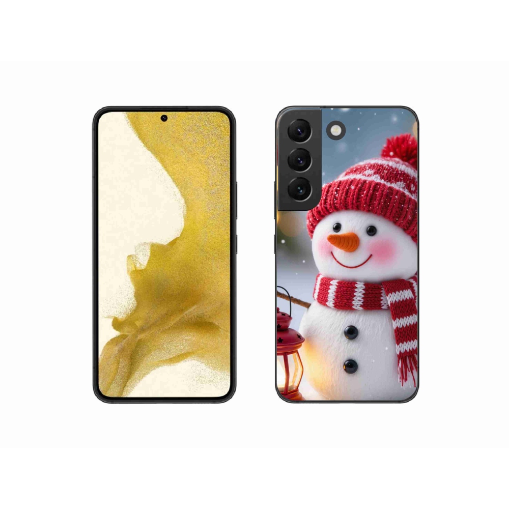 Gélový kryt mmCase na Samsung Galaxy S22 5G - snehuliak 2