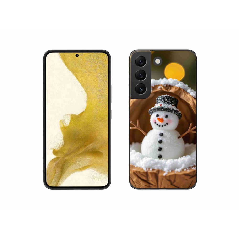 Gélový kryt mmCase na Samsung Galaxy S22 5G - snehuliak 4