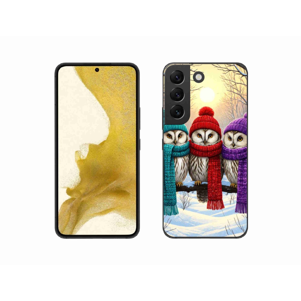 Gélový kryt mmCase na Samsung Galaxy S22 5G - soví priatelia