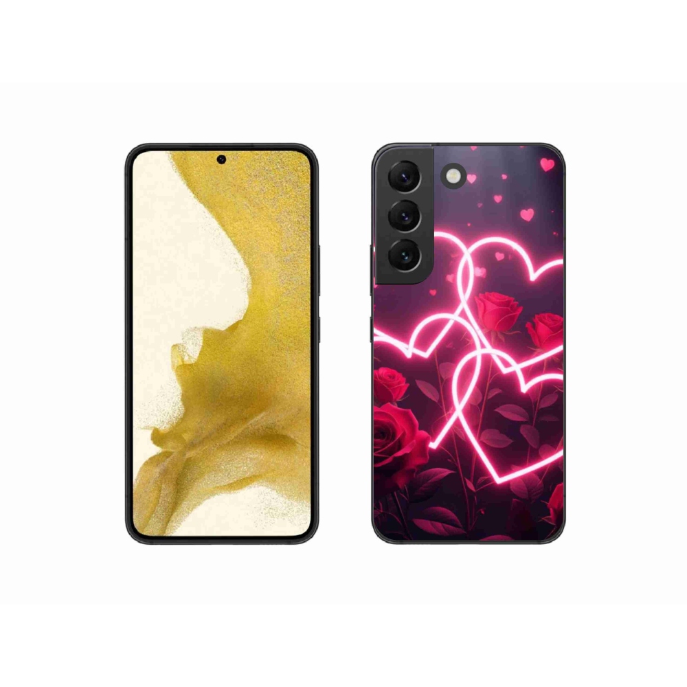 Gélový kryt mmCase na Samsung Galaxy S22 5G - srdce lásky