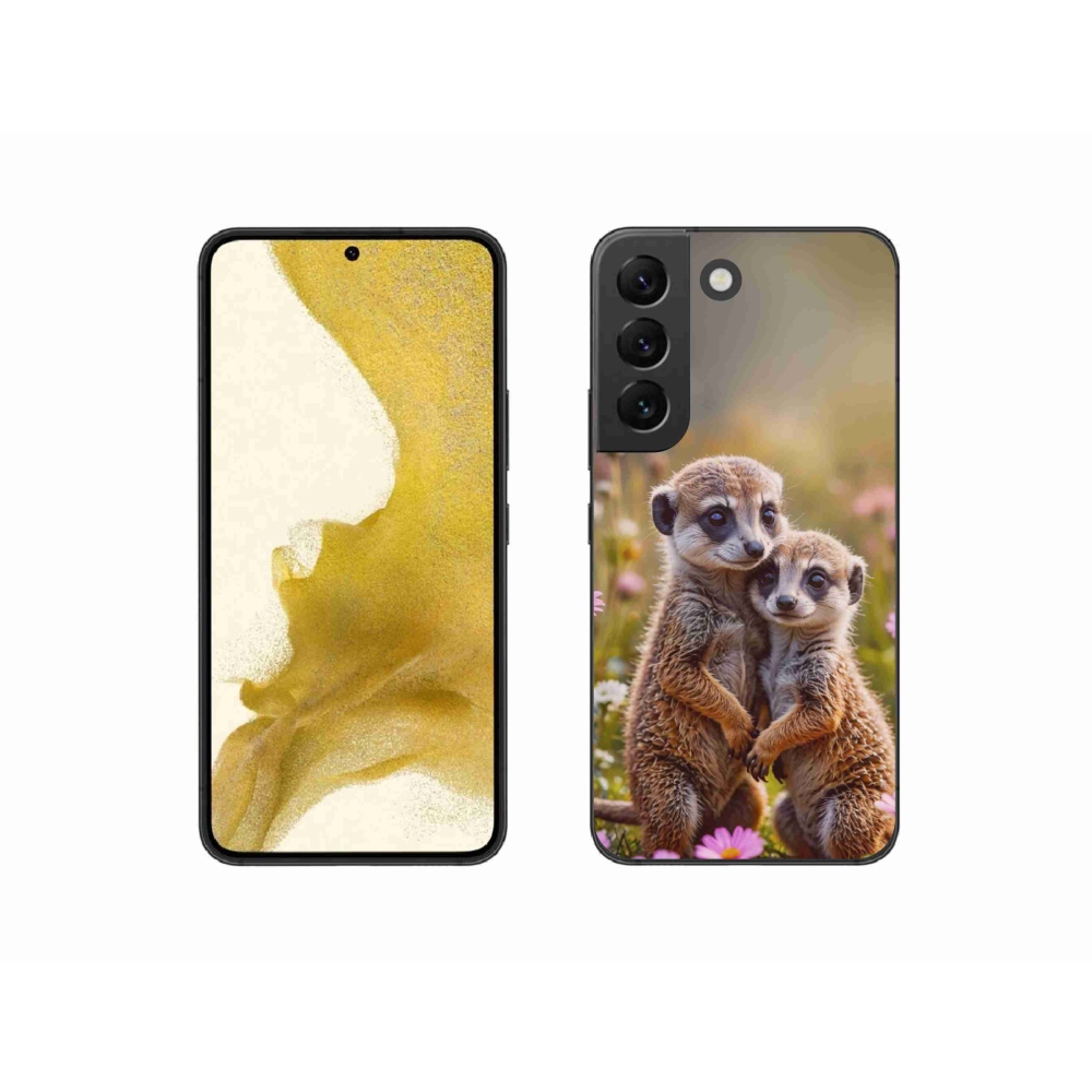 Gélový kryt mmCase na Samsung Galaxy S22 5G - surikatí duo