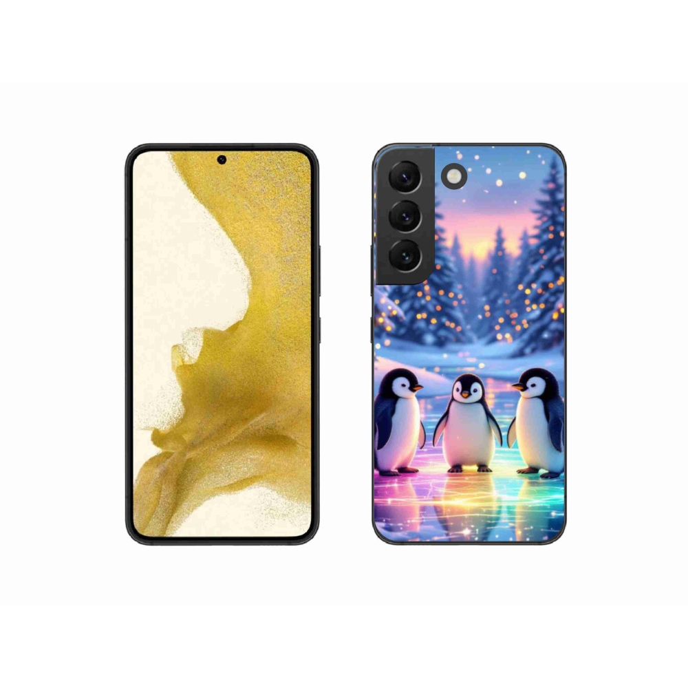 Gélový kryt mmCase na Samsung Galaxy S22 5G - tučniaky